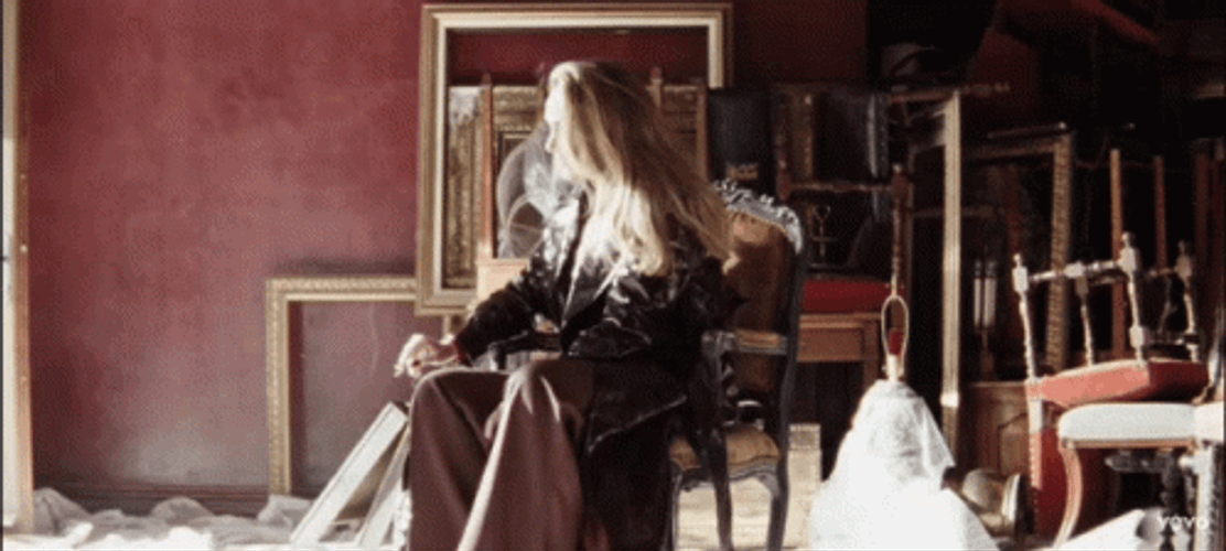 Adele Hello Music Video Sitting GIF