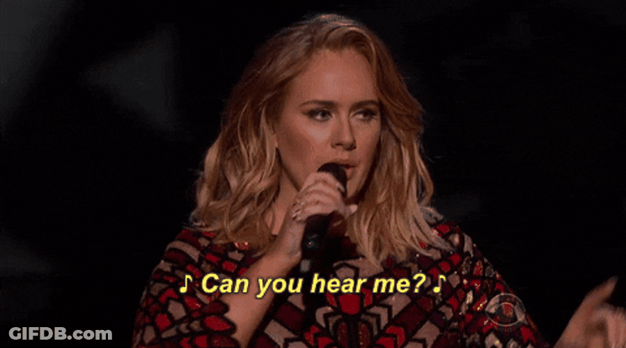 Adele Says Can You Hear Me GIF