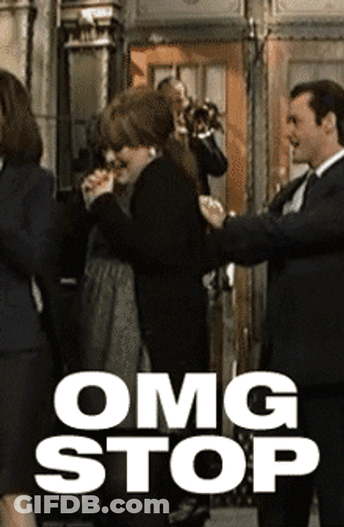 Adele Screams Omg Stop! GIF