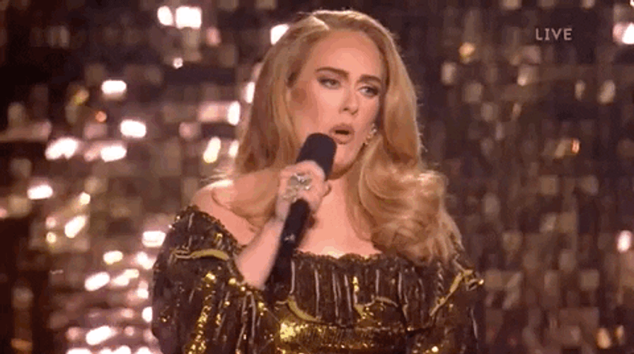 Adele Singing GIF