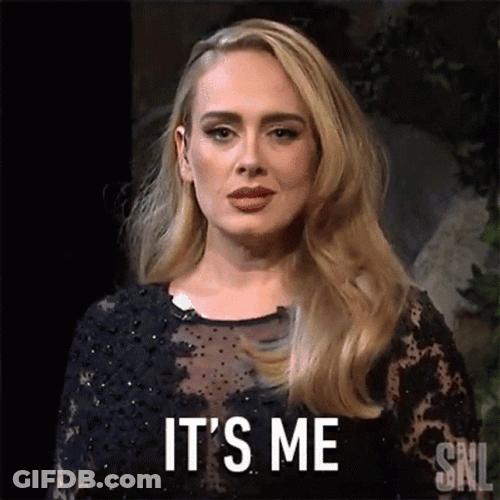 Adele Singing Hello On Saturday Night Live GIF