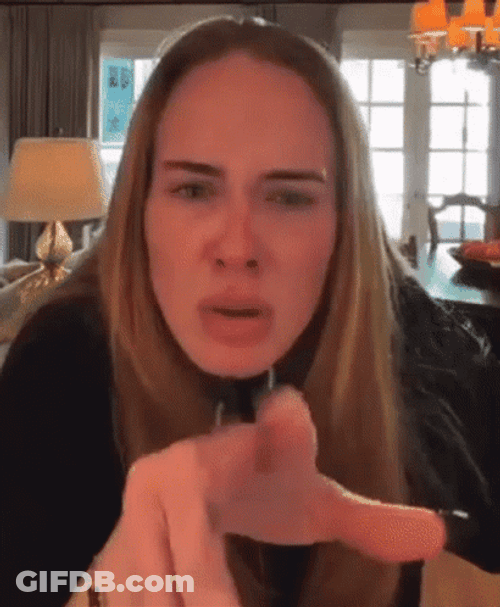 Adele Trying To Figure Out Something GIF
