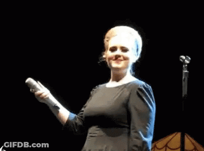Adele Waves Goodbye In The Camera GIF