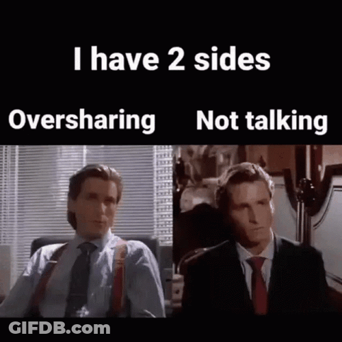 Adhd Oversharing Not Talking GIF