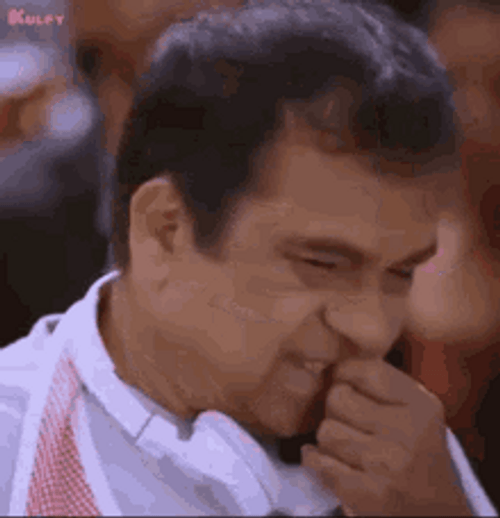 Adhurs Brahmanandam Eyebrow Flash Shy GIF