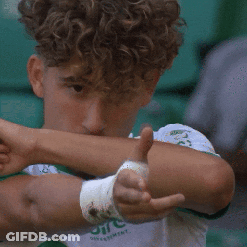Adil Aouchiche Aiming Bang Bang GIF