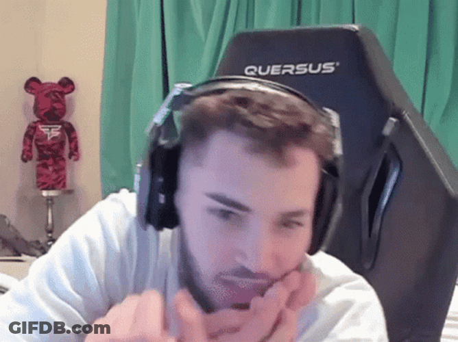 Adin Ross Bites Toe Sitting Gaming Chair GIF