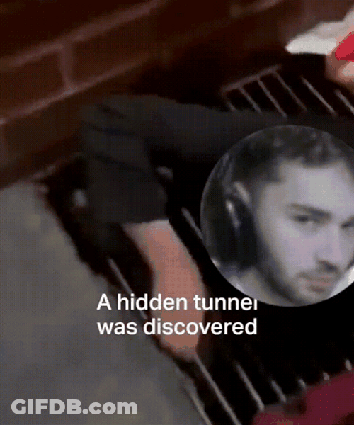 Adin Ross Hidden Tunnel Discovered GIF