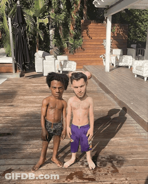 Adin Ross Ishowspeed Posing Standing Up GIF