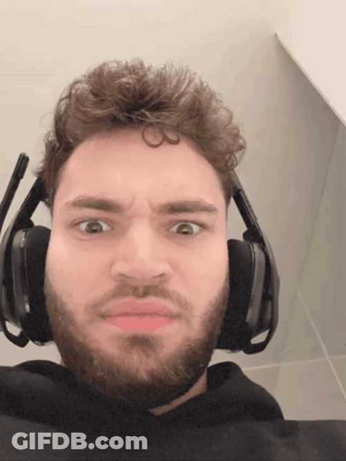 Adin Ross Looks Camera Making Face GIF
