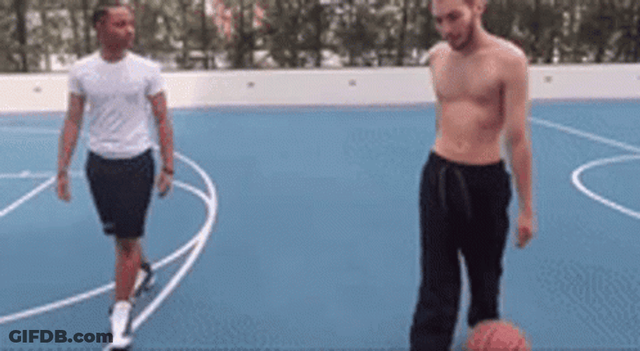 Adin Ross Plays Basketball Shoots GIF