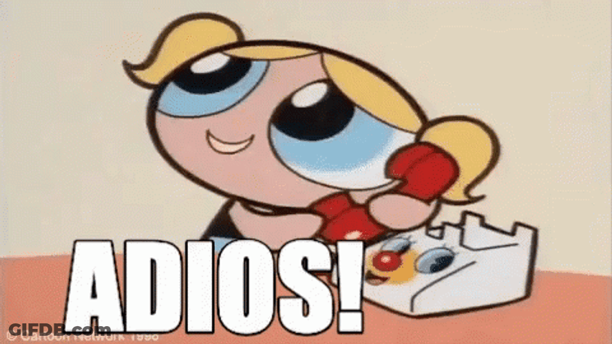 Adios Bubble Phone Powerpuff Girls GIF