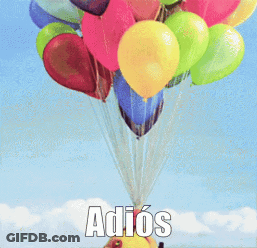 Adios Flying Balloons Up Movie GIF