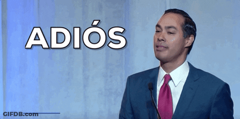 Adios Julian Castro Election Race GIF