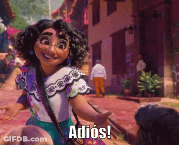 Adios Salute Mirabel Encanto Movie GIF