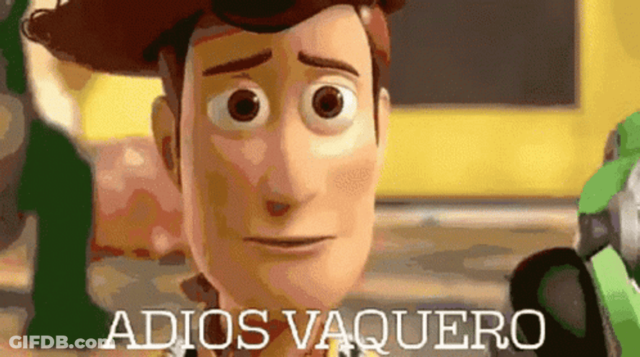 Adios Woody Toy Story Movie GIF