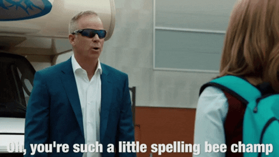 Adjective Little Spelling Bee Champ GIF