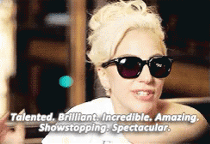 Adjectives Lady Gaga GIF