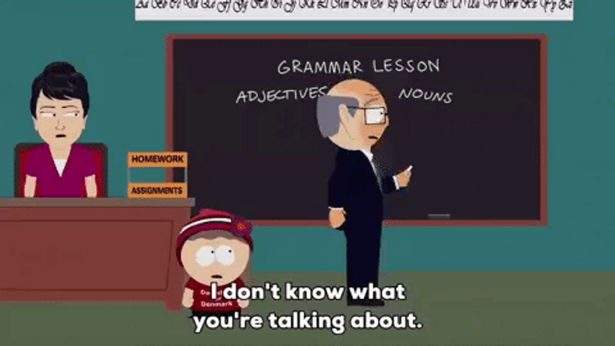 Adjectives Lesson Mr. Garrison GIF