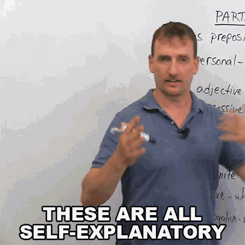 Adjectives These Are Self-Explanatory GIF