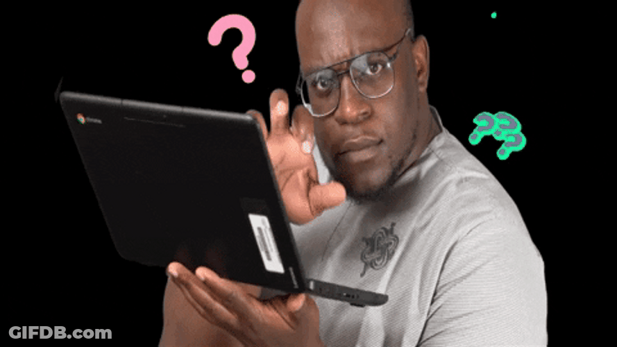 Administrative Professionals Day Man Holding Laptop GIF