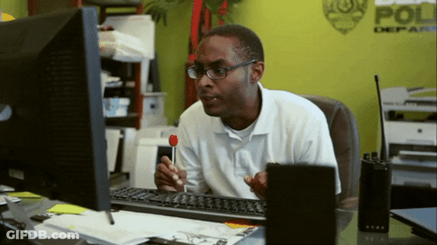 Administrative Professionals Day Man Holding Lollipop GIF