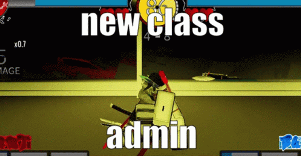 Administrative Professionals Day Roblox Character Fighting Each Other GIF