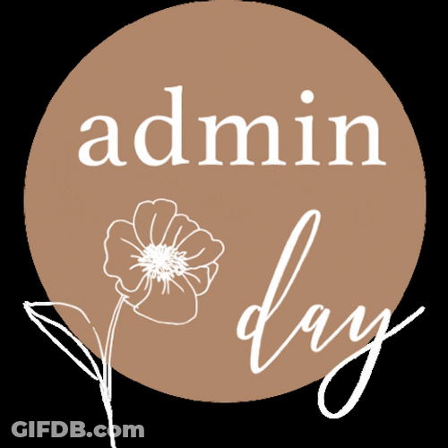 Administrative Professionals Day With Flower Design GIF