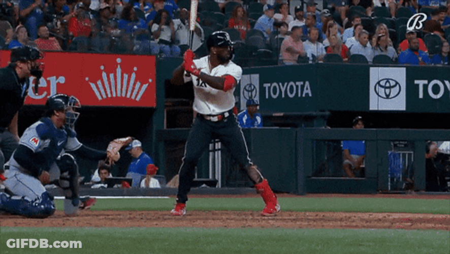 Adolis Garcia Batting Side View GIF