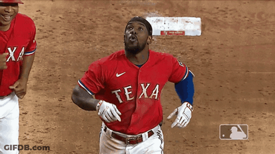 Adolis Garcia Chest Pound GIF