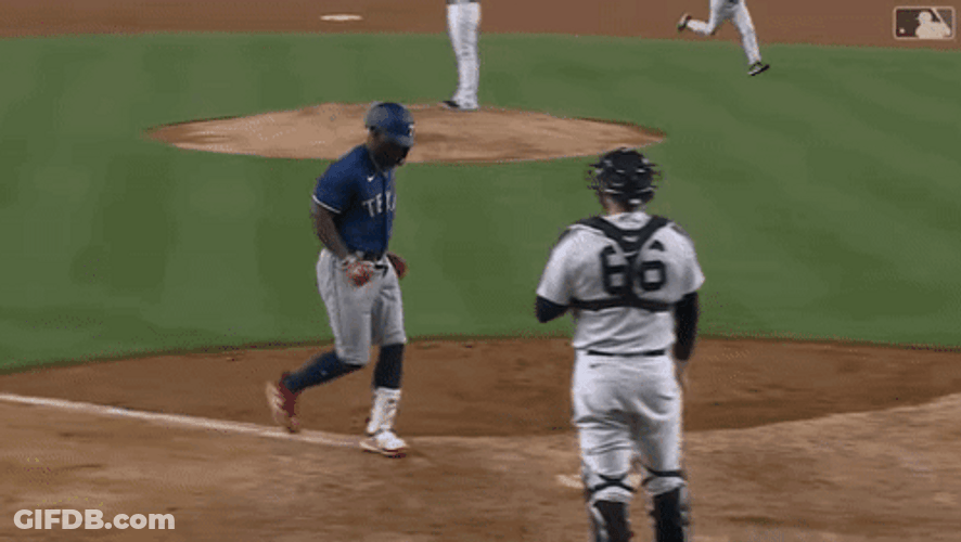 Adolis Garcia Hand Shake And Applause GIF
