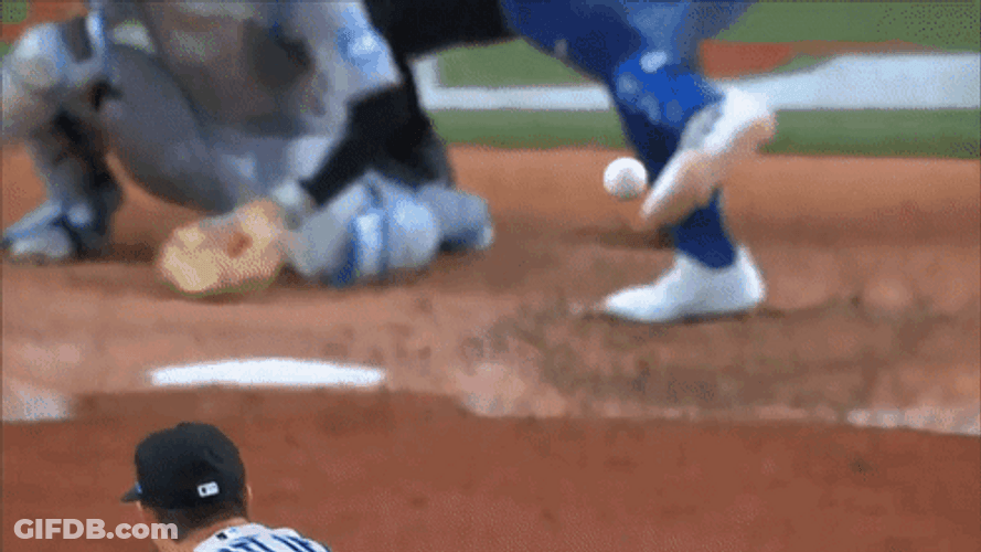 Adolis Garcia Hitting Baseball Slow Motion GIF