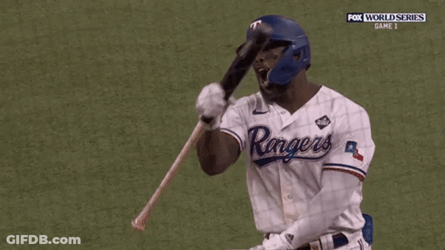 Adolis Garcia Punching Air GIF