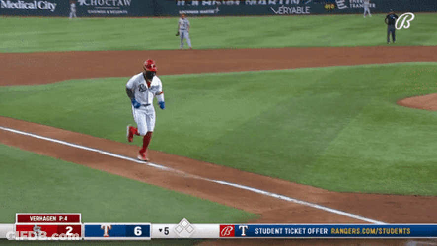 Adolis Garcia Running To The Base GIF