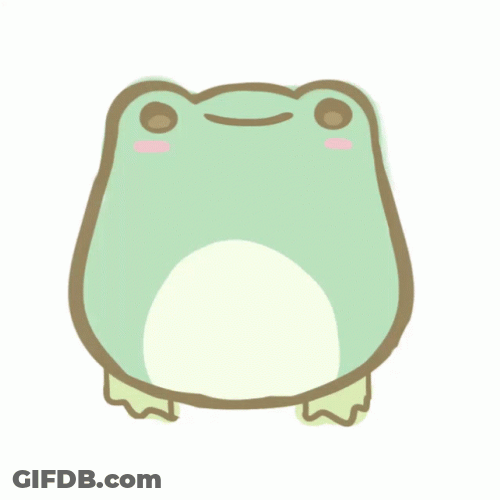 Adorable Animated Little Cute Frog GIF