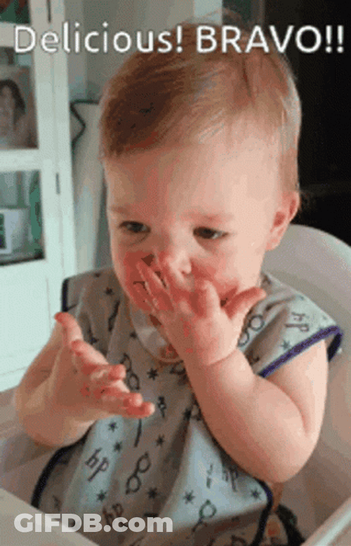 Adorable Baby Clapping Delicious Bravo GIF