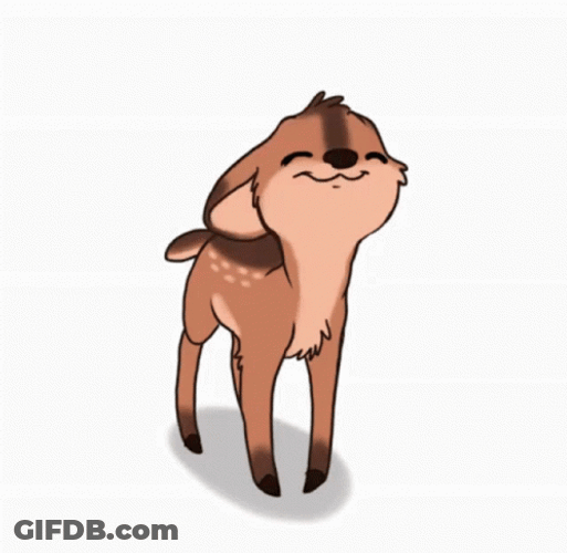 Adorable Bambi Nodding Indeed GIF