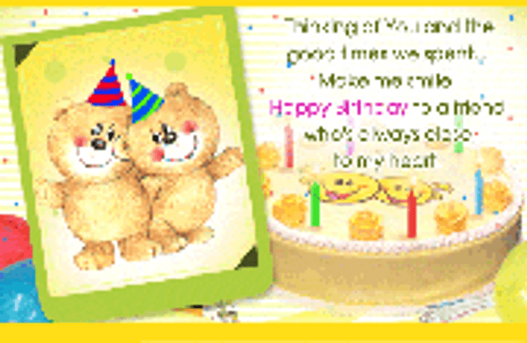 Adorable Bears Happy Birthday My Friend GIF