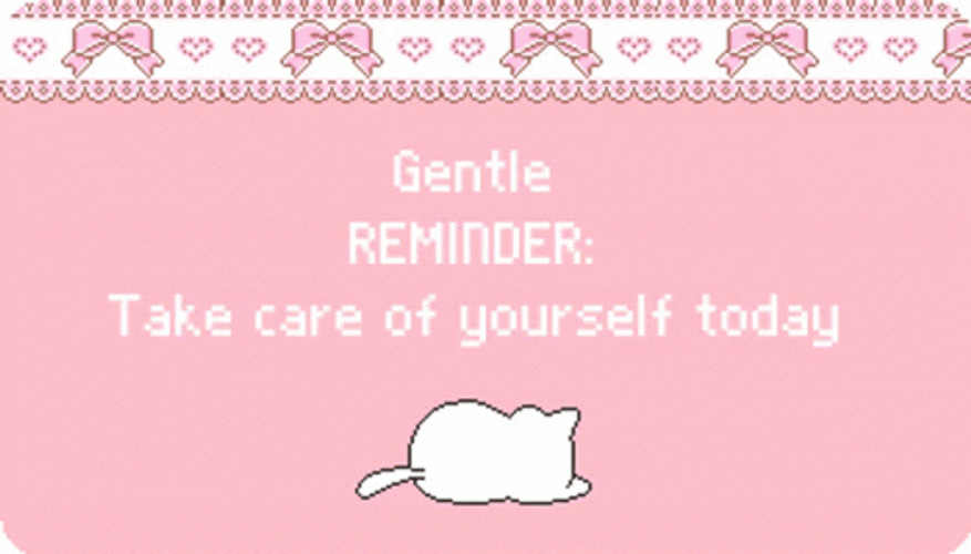 Adorable Cat Giving Friendly Reminders GIF