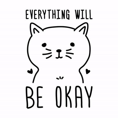 Adorable Cat Positive Reminder GIF