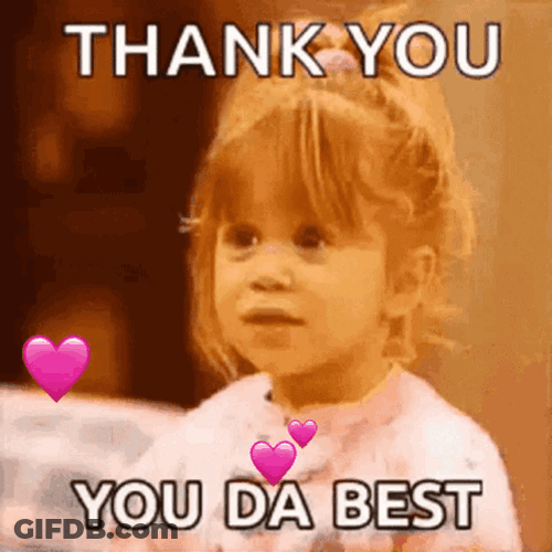 Adorable Girl Thank You Very Much GIF