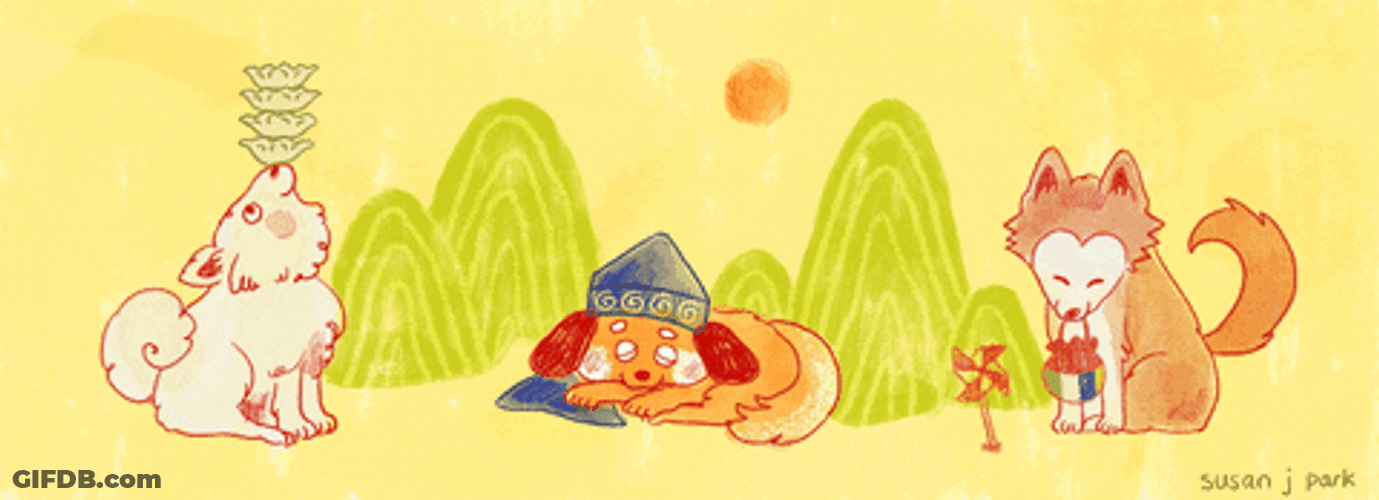 Adorable Happy Chinese New Year GIF