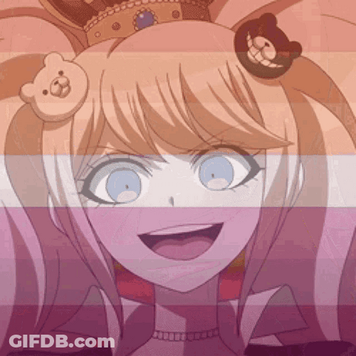 Adorable Junko Enoshima Smile GIF