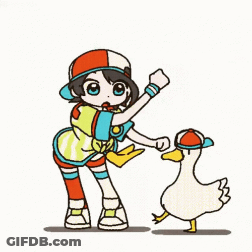 Adorable Kid Duck Animated Dancing Meme GIF