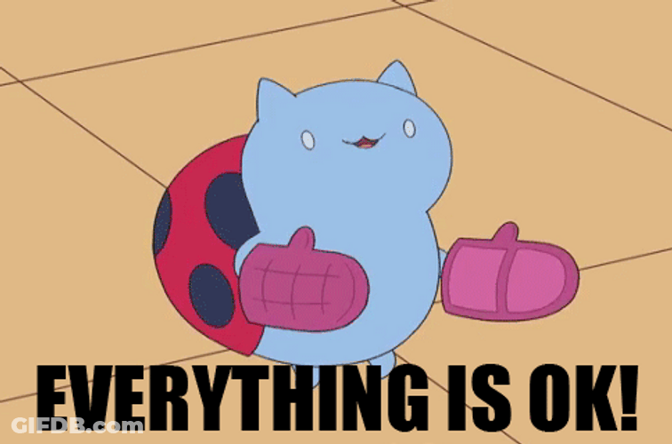 Adorable Lady Bug Cartoon Okay GIF