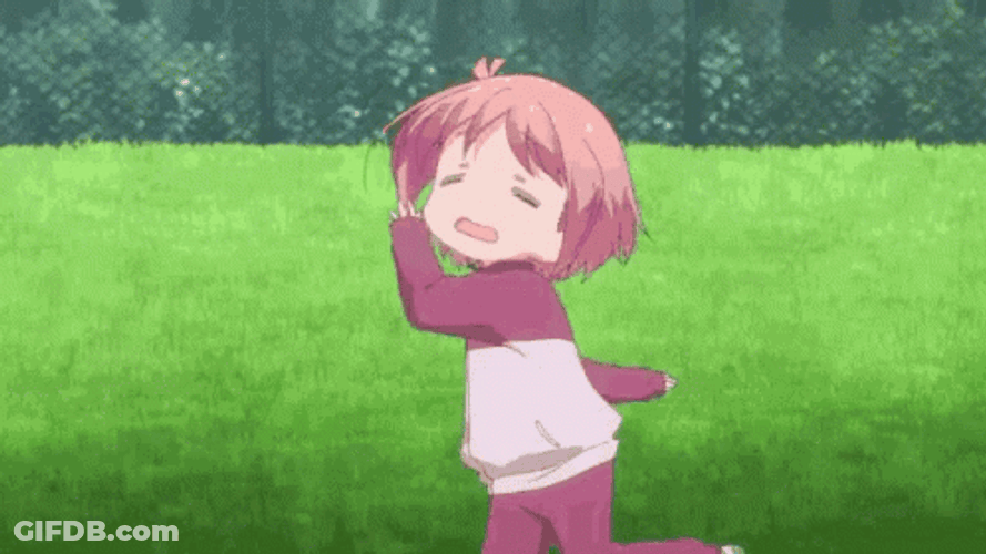 Adorable Lazy Anime Running GIF