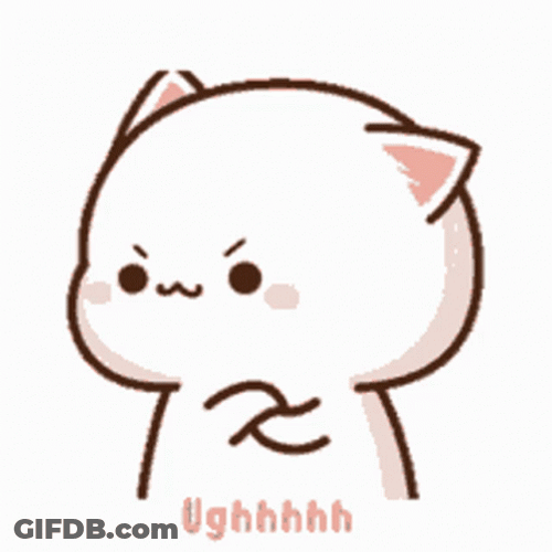 Adorable Mochi Anger Face GIF