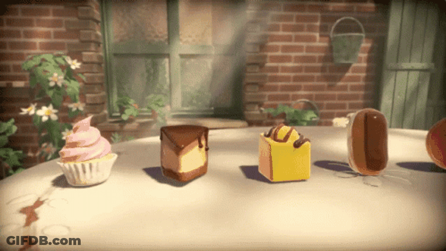 Adorable Moist Cake Animation GIF