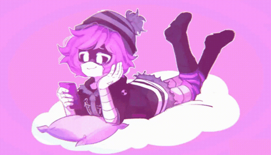 Adorable Murder Drones Scroling Phone GIF