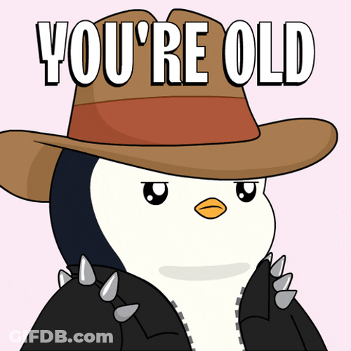 Adorable Penguin You're Old Senile GIF